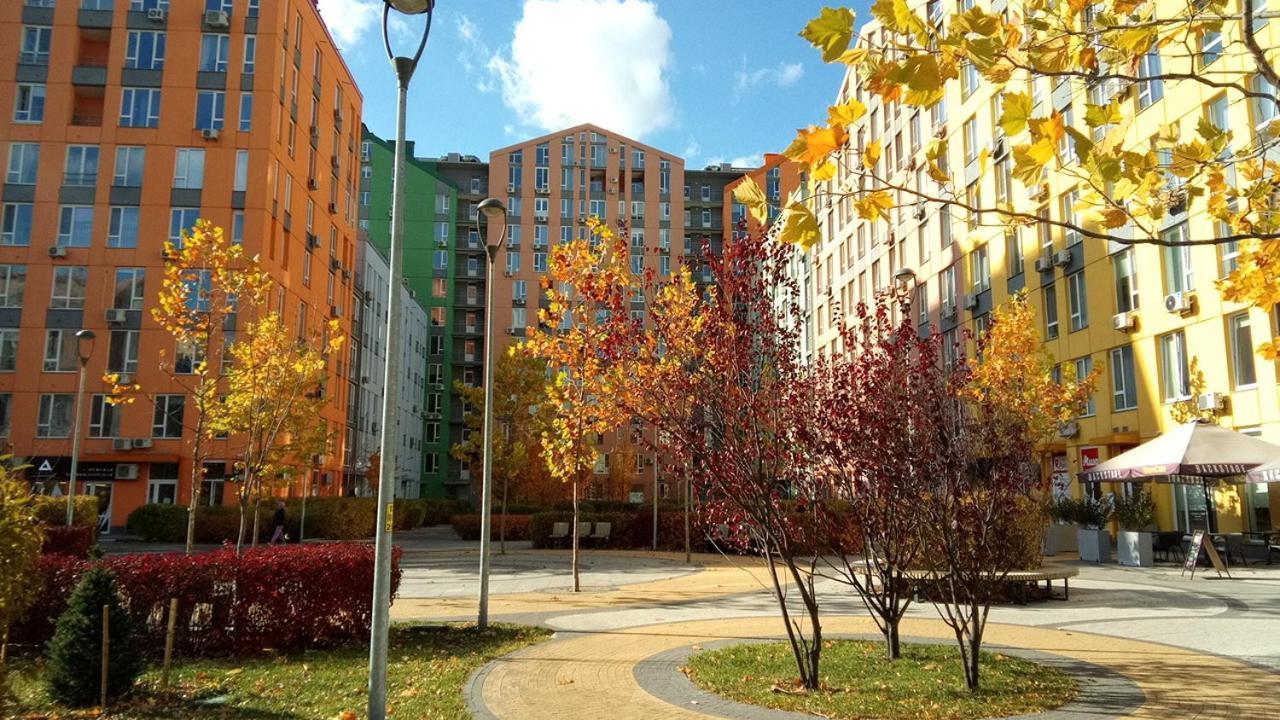 קייב Positive Smile Studio Apartment In The Colorful Comfort Town Residental Complex. Kt-06. מראה חיצוני תמונה